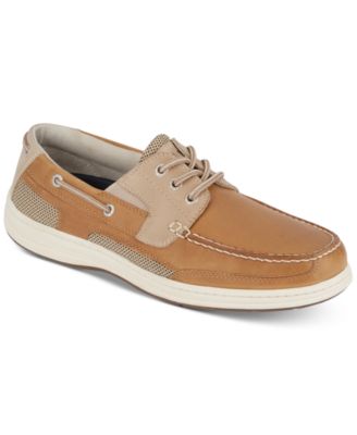Men's Beacon Leather Casual Boat Shoe with NeverWet
