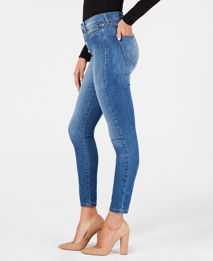 GUESS Studded 1981 Skinny Jeans - Macy's