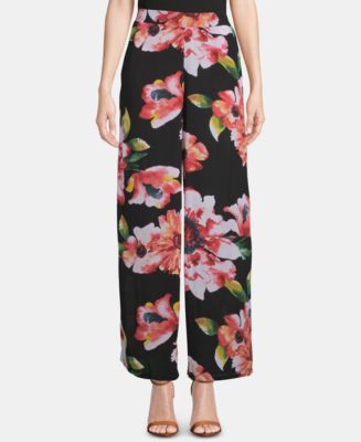 ECI Floral-Print Pull-On Pants - Macy's