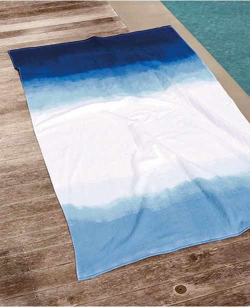 Michael Aram Dip Dye Ombre 100 Cotton Beach Towel & Reviews Bath