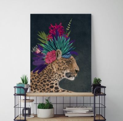 Hothouse Leopard Gallery-Wrapped Canvas Wall Art - 18" x 24"