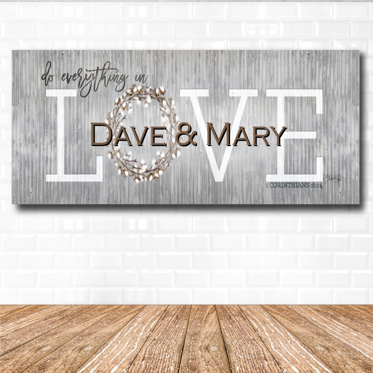 Courtside Market Love - Do Everything in Love Gallery-Wrapped Canvas Wall Art -
