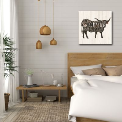 Courtside Market Farmhouse BBQ I Gallery-Wrapped Canvas Wall Art - 16" x 16"