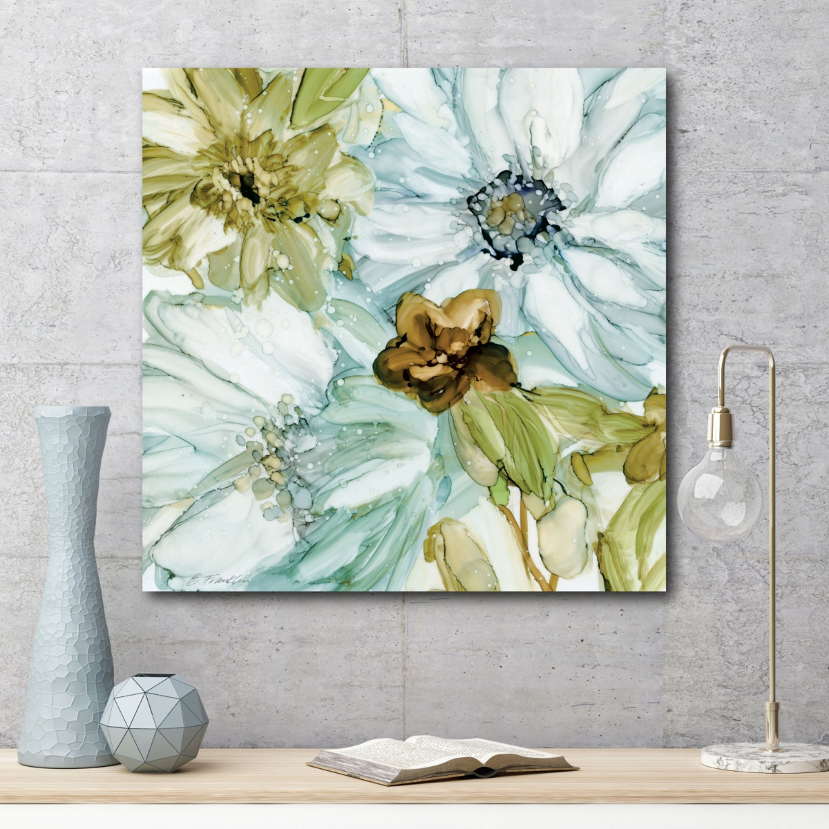 Courtside Market Seaglass Garden I Gallery-Wrapped Canvas Wall Art -