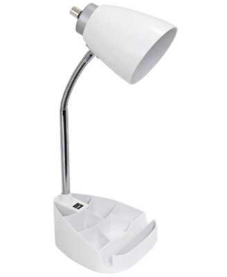 Limelight's Gooseneck Organizer Desk Lamp with iPad Tablet Stand Book Holder and USB port