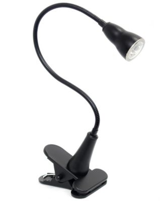 Simple Designs 1W LED Gooseneck Clip Light Desk Lamp