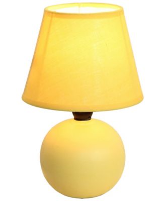 Simple Designs Mini Ceramic Globe Table Lamp