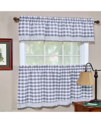 Achim Buffalo Check Window Tier Pair, 58" x 36"