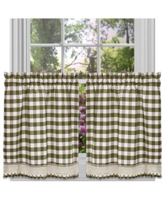 Buffalo Check Window Tier Pair, 58" x 36"