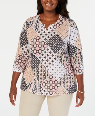 Alfred Dunner - Plus Size Printed Top