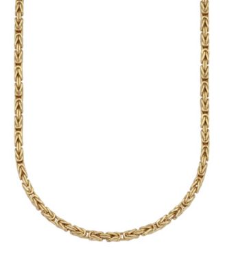 18k gold byzantine chain