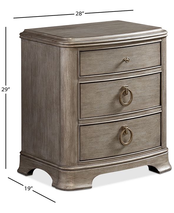 Furniture Kelly Ripa Home Hayley Bedroom 3 Drawer Nightstand & Reviews - Furniture - Macy's