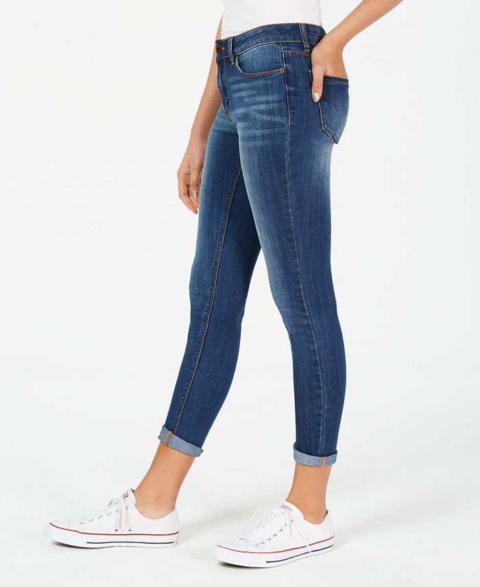 Indigo Rein Juniors' Cuffed Cropped Skinny Jeans - Macy's