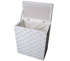 Natural Cord Lined Laundry Hamper
