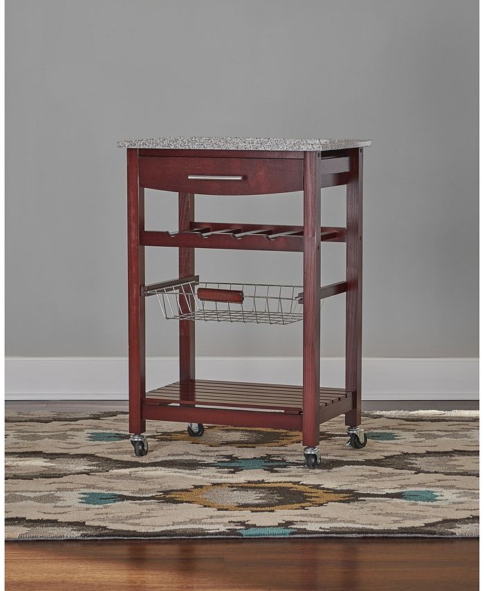 Linon Home Décor Kitchen Island with Granite Top Macy's