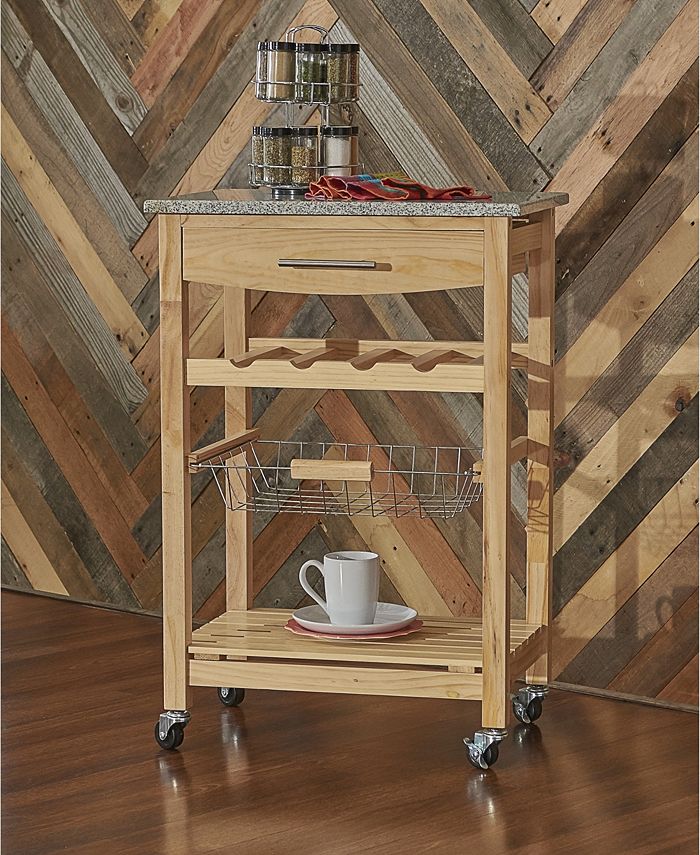 Linon Home Décor Kitchen Island with Granite Top Macy's