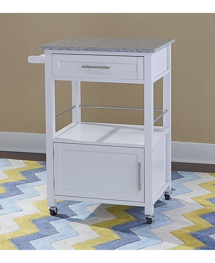 Linon Home Décor Mitchell Kitchen Cart with Granite Top Macy's