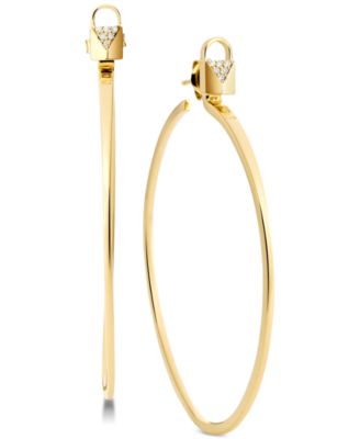 michael kors diamond hoop earrings