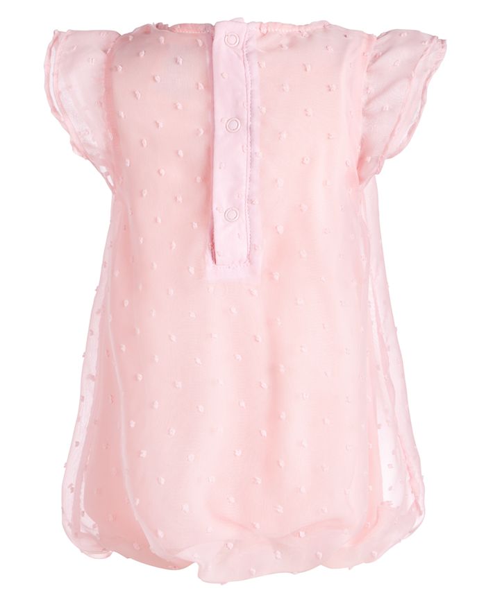 First Impressions Baby Girls Rosette Bubble Romper, Created for Macy's