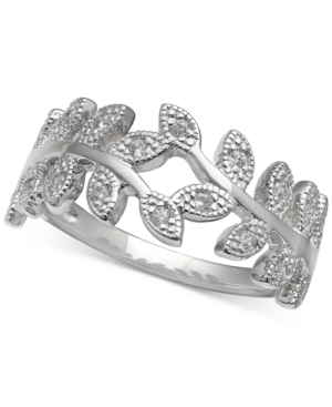image of Giani Bernini Cubic Zirconia Vine Ring in Sterling Silver, Created for Macy-s