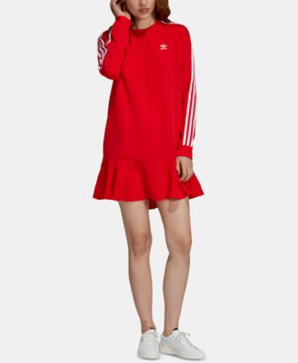 adidas t shirt dress red