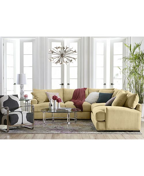 Furniture Rhyder Fabric Sectional Collection, Created for Macy's