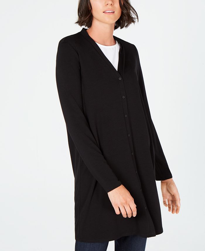 Eileen fisher tencel top cardigan