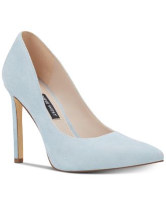 nine west suede heels