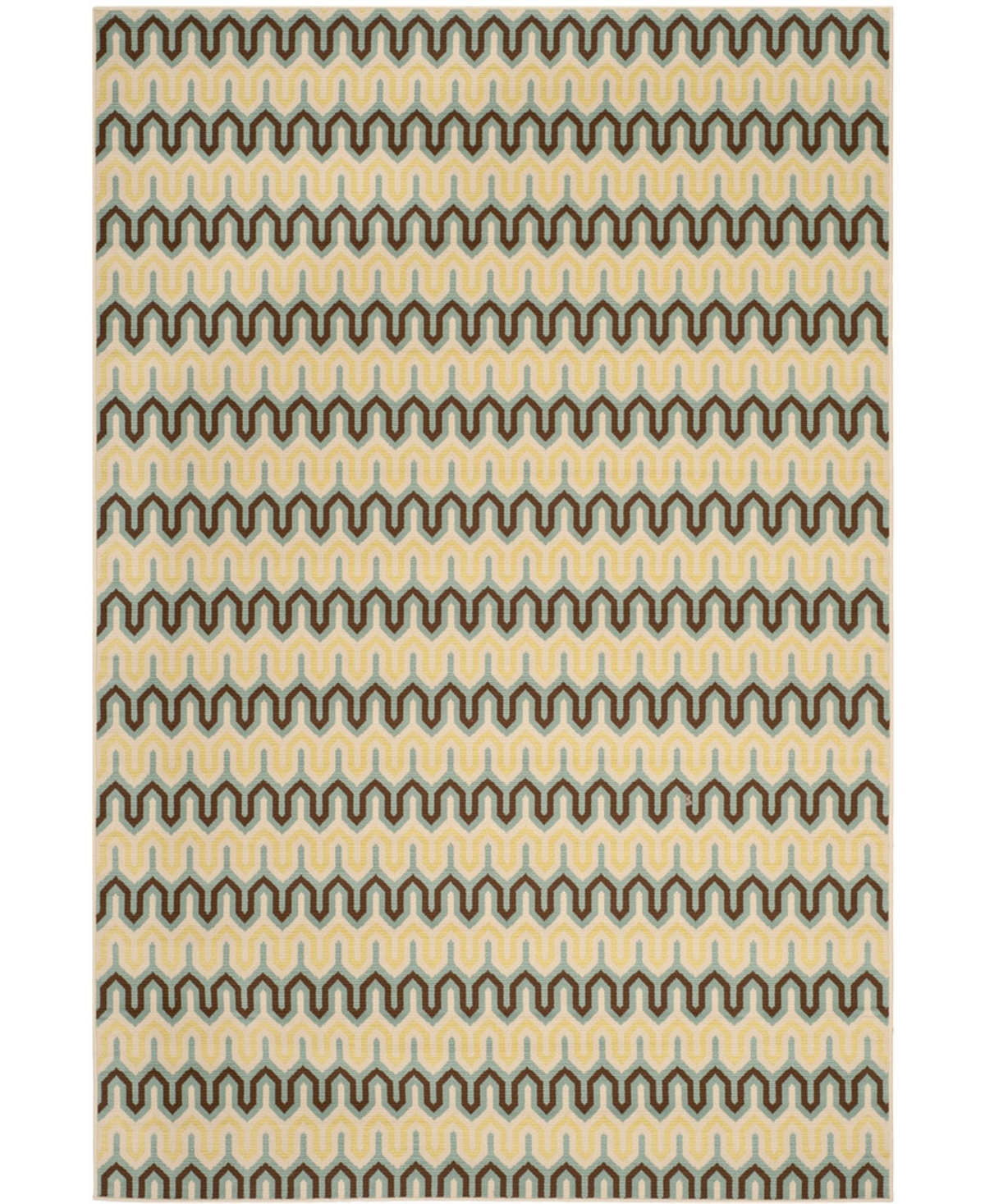 Safavieh Hampton Light Blue and Green 8' x 11' Outdoor Area Rug - Light Blue