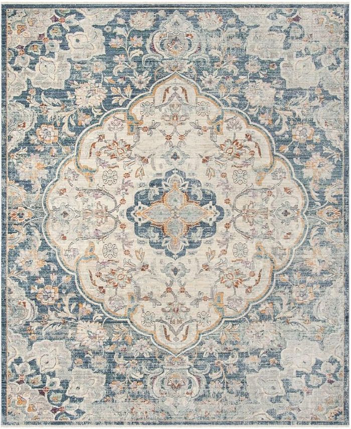 Safavieh Illusion Cream and Blue 9' x 12' Area Rug & Reviews Rugs