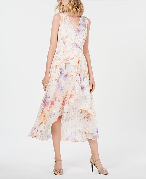 Calvin Klein Petite Floral High Low Maxi Dress Reviews Dresses