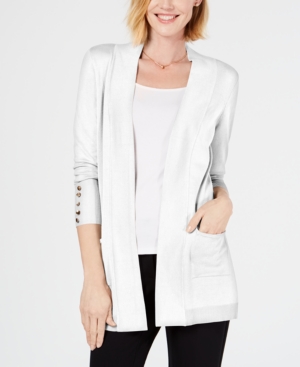 Jm Collection Petite Open-Front Cardigan Created for Macy's