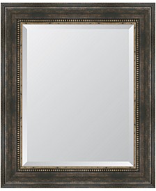 Black and Bronze Slope Framed Mirror - 30.5" x 36.5" x 2"