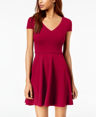 b darlin burgundy dress