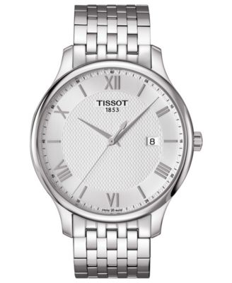 Macy's tissot mens discount watch