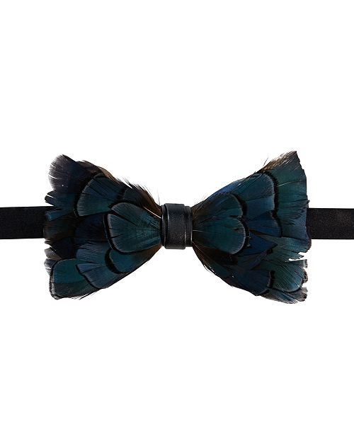 Tallia Men S Feather Pre Tied Bow Tie Reviews Ties Pocket