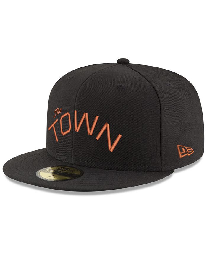 New Era Men's NBA Golden State Warriors Visor Script The Town 59Fifty