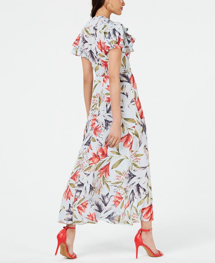 French Connection Cadencia Faux Wrap Maxi Dress Macy s