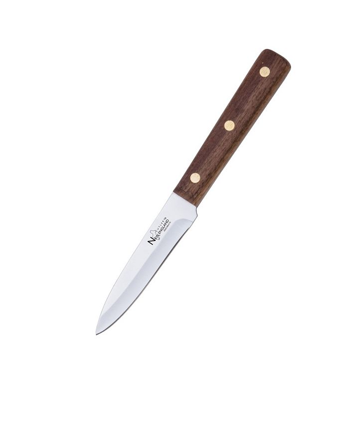 New England Cutlery 3.5'' Paring with Full Tang Blade and Walnut Wood