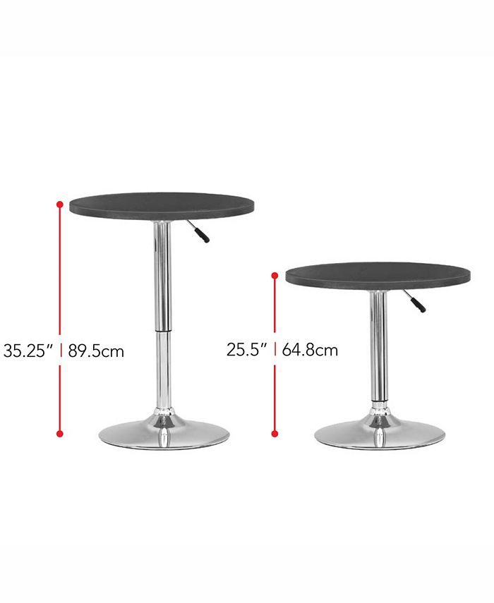 CorLiving Adjustable Height Round Bar Table - Macy's