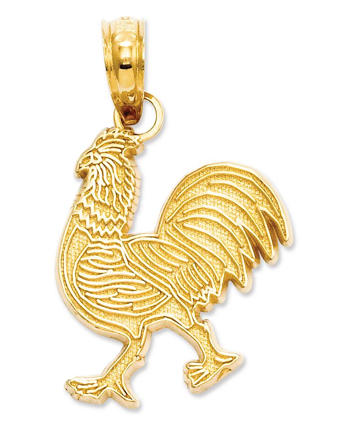 Macy's - 14k Gold Charm, Rooster Charm