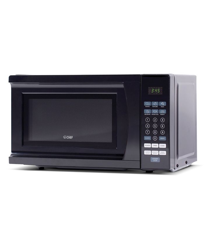 Commercial Chef Small Countertop Microwave With Digital Display, 0.7 Cu Ft,  White