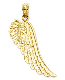 14k Gold Charm, Angel Wing Charm