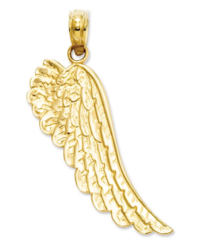 Macy's - 14k Gold Charm, Angel Wing Charm