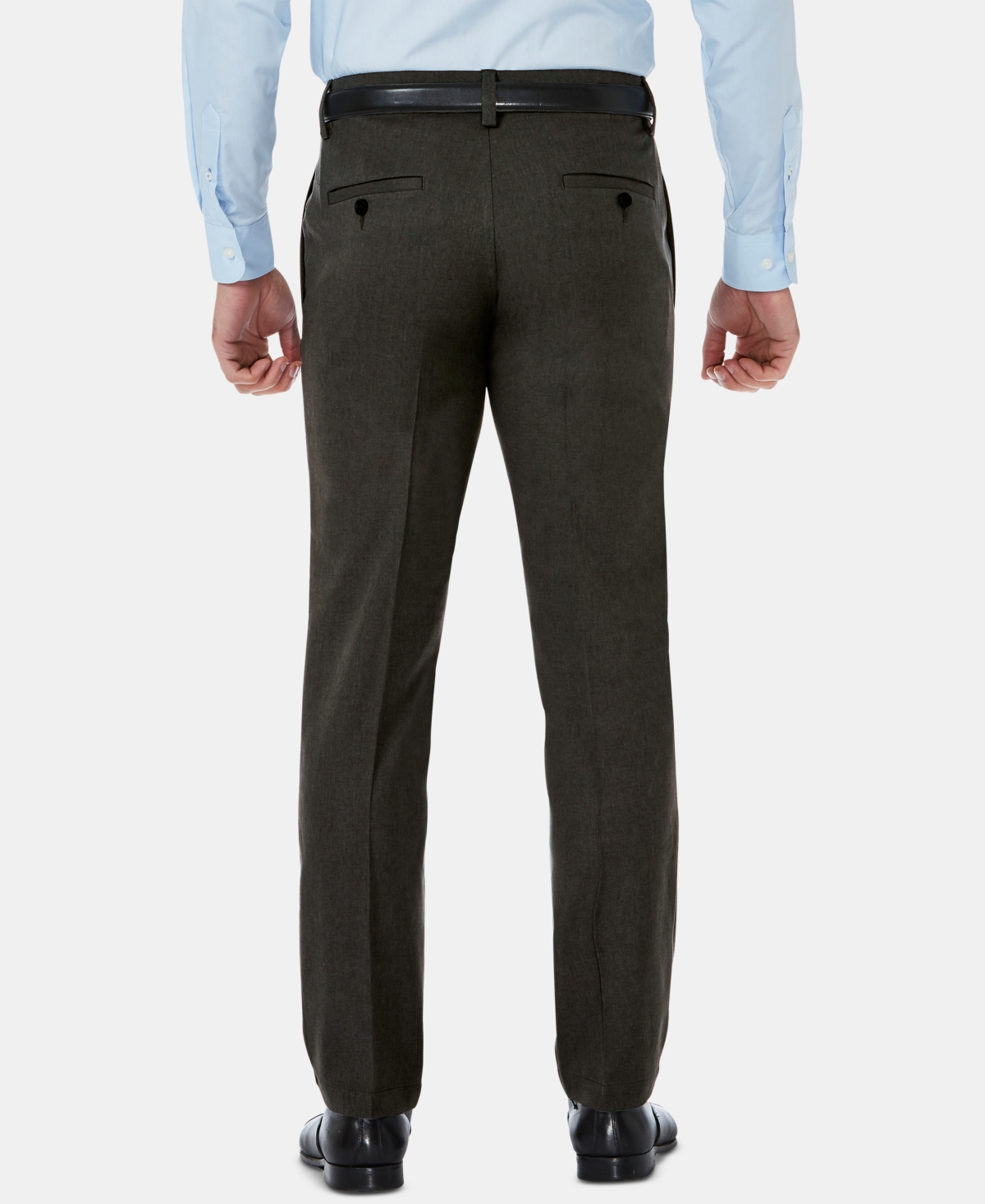 Haggar Men's Cool 18 Pro Slim-Fit 4-Way Stretch Moisture-Wicking Non-Iron Dress Pants