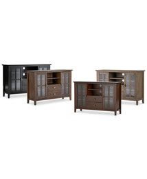 Simpli Home Bellevue Tall Tv Stand Collection In Black