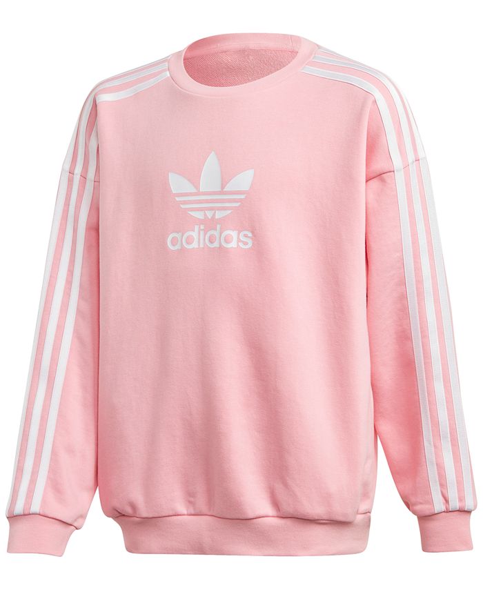 adidas Big Girls Trefoil Graphic Sweatshirt & Reviews - Sweaters - Kids ...