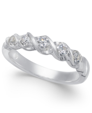 image of Diamond Twist Ring (1/2 ct. t.w.) in 14k White Gold