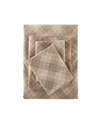 Novelty Printed Cotton Flannel 4-Pc. Sheet Set, California King