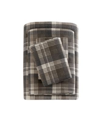 Printed Cotton Flannel 4-Pc. Sheet Set, King